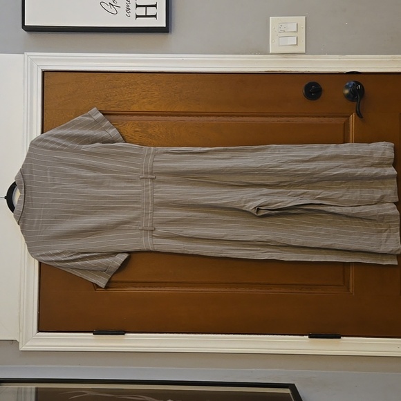 Roolee Gray White Striped Jumpsuit Size Small - Picture 4 of 4